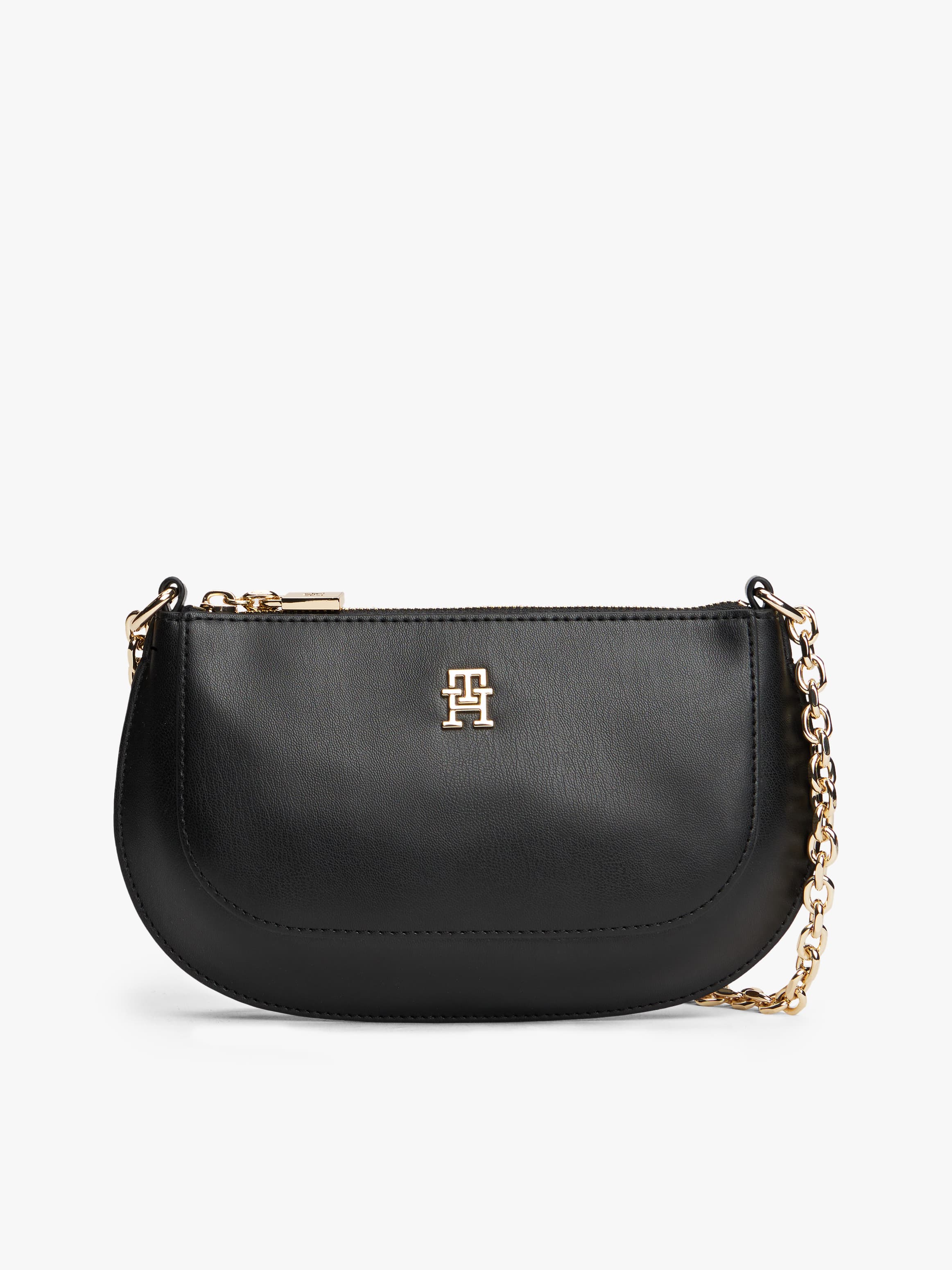 TH Monogram Chain Strap Crossbody Bag