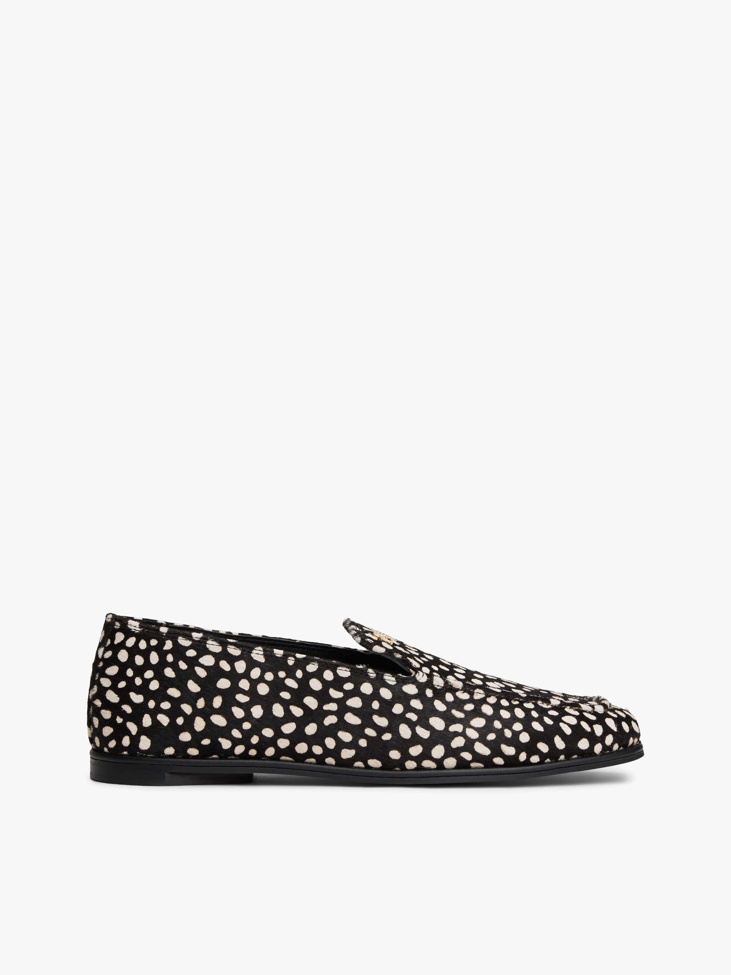Snow Leopard Print Loafers